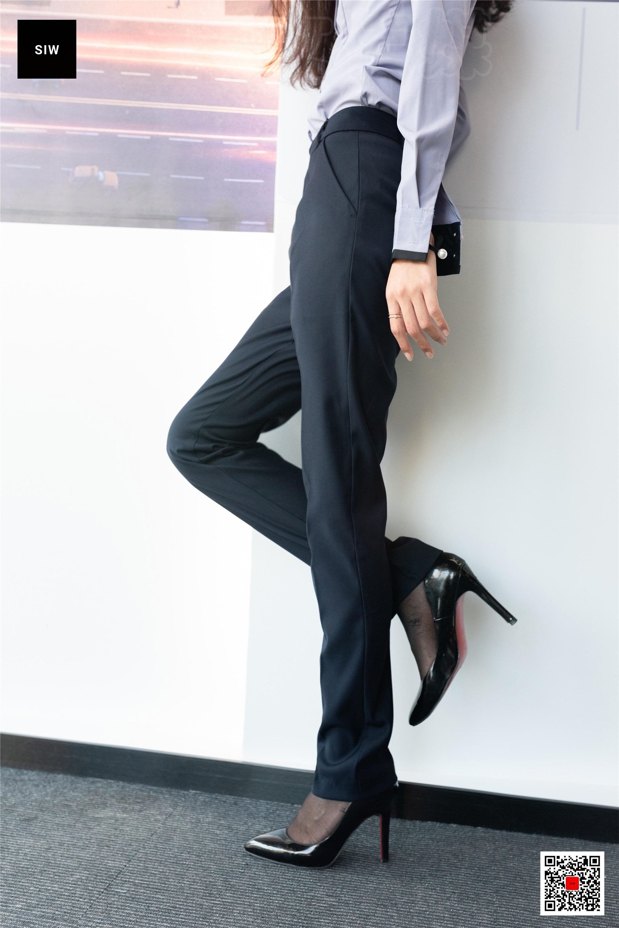 SIW斯文传媒 089 蓉儿 女总裁职业白领制服衬衣长裤工装